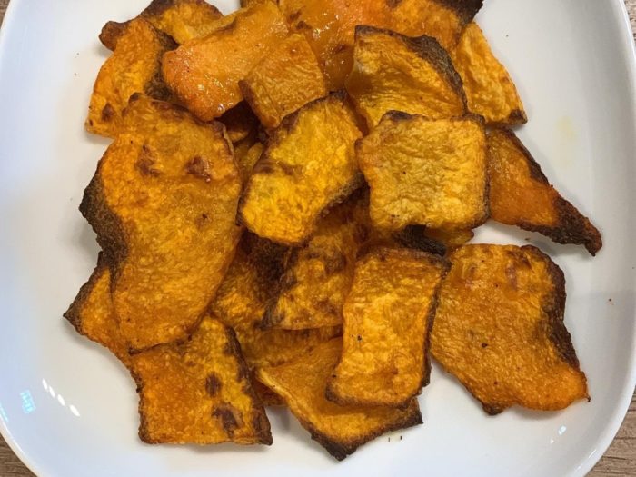 chips di zucca rossa
