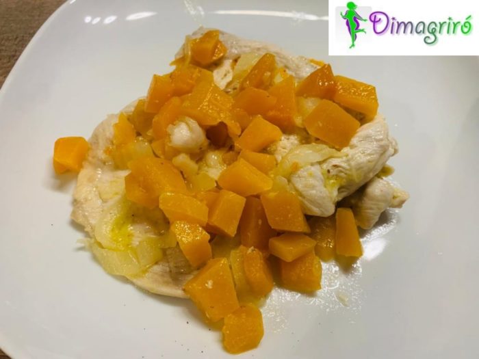 Petto di pollo marinato alla zucca rossa